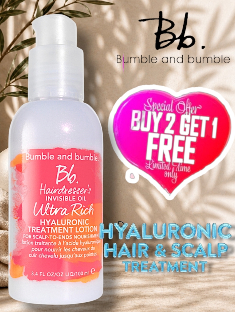 Bumble and Bumble Hyaluronic Leave-in Detangling Heat Protectant Treatment